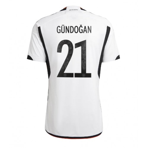 Maillot de foot Allemagne Ilkay Gundogan #21 Domicile Monde 2022 Manches Courte